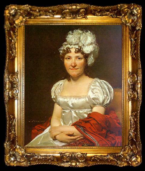 framed  Jacques-Louis  David Portrait of Charlotte David, ta009-2